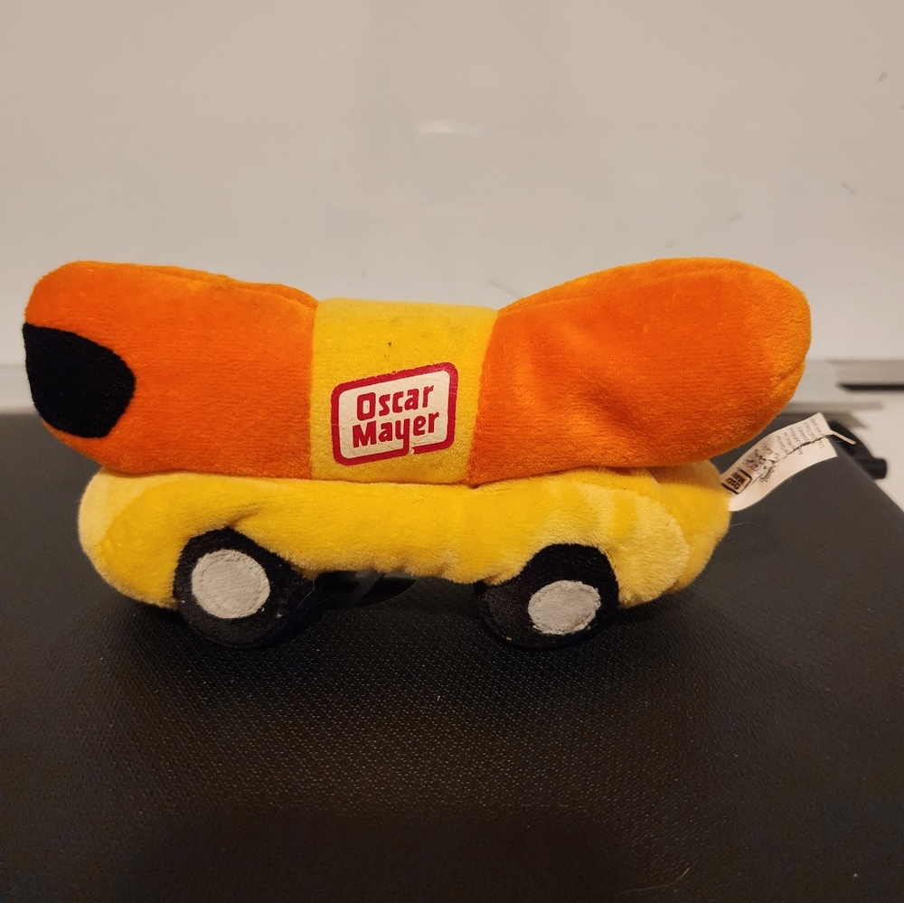 Oscar Mayer weinermobile plush toy. 7"